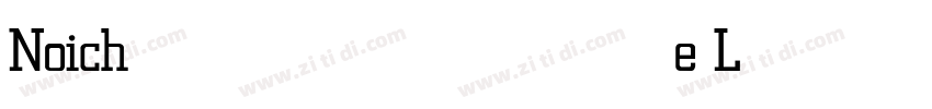 Noiche Light字体转换